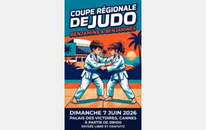 DIMANCHE 7 JUIN 2026 COUPE REGIONALE BENJAMINS A CANNES SUR QUALIFICATION