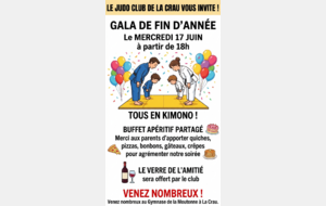MERCREDI 17 JUIN 2026 GALA DE JUDO LA MOUTONNE