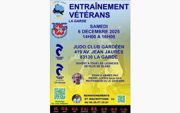 SAMEDI 6 DECEMBRE 2025 ENTRAINEMENT VETERANS LA GARDE