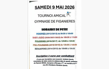 SAMEDI 9 MAI 2026 TOURNOI DE FIGANIERES