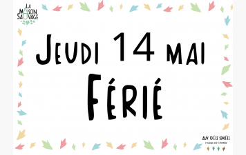 JEUDI 14 MAI FERIE PAS DE COURS DE JUDO