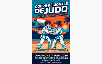 DIMANCHE 7 JUIN 2026 COUPE REGIONALE BENJAMINS A CANNES SUR QUALIFICATION