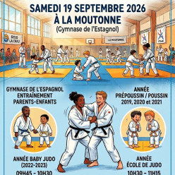 SAMEDI 19 SEPTEMBRE 2026 PORTES OUVERTES DOJO DE LA MOUTONNE