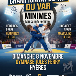DIMANCHE 8 NOVEMBRE 2026 CHAMPIONNAT DU VAR MINIMES 2013/2014